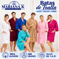 MARIANA K BATA TOALLA PURO ALGODON PESADO TALLES 1 al 4